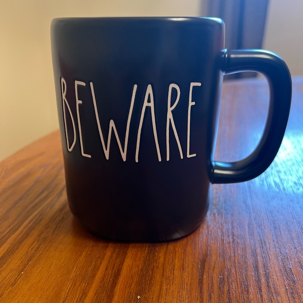 Rae Dunn Black 'Beware' Mug - Halloween